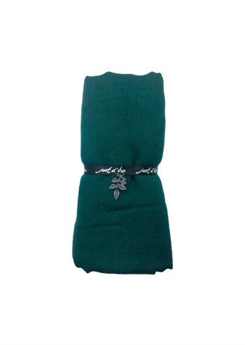 Flot mørkegrøn tørklæde fra Just D'Lux